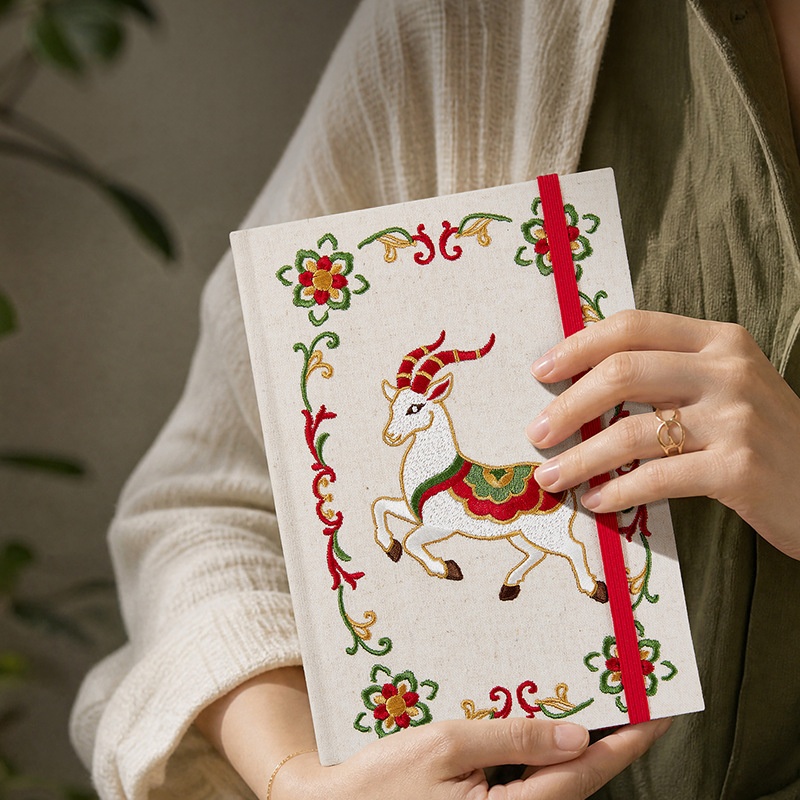 Embroidery Journal Book - Agenda 2027 Planner Stationery Organizer Diary