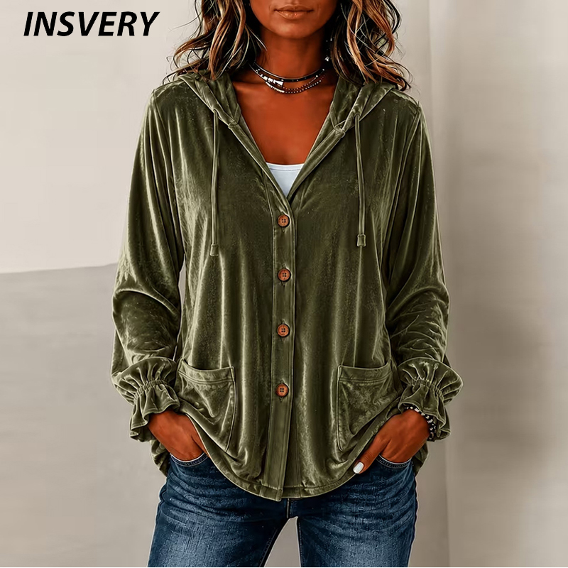 Embroidery Zip Up Hoodie - Autumn Winter Hooded Sweatshirt Women Casual