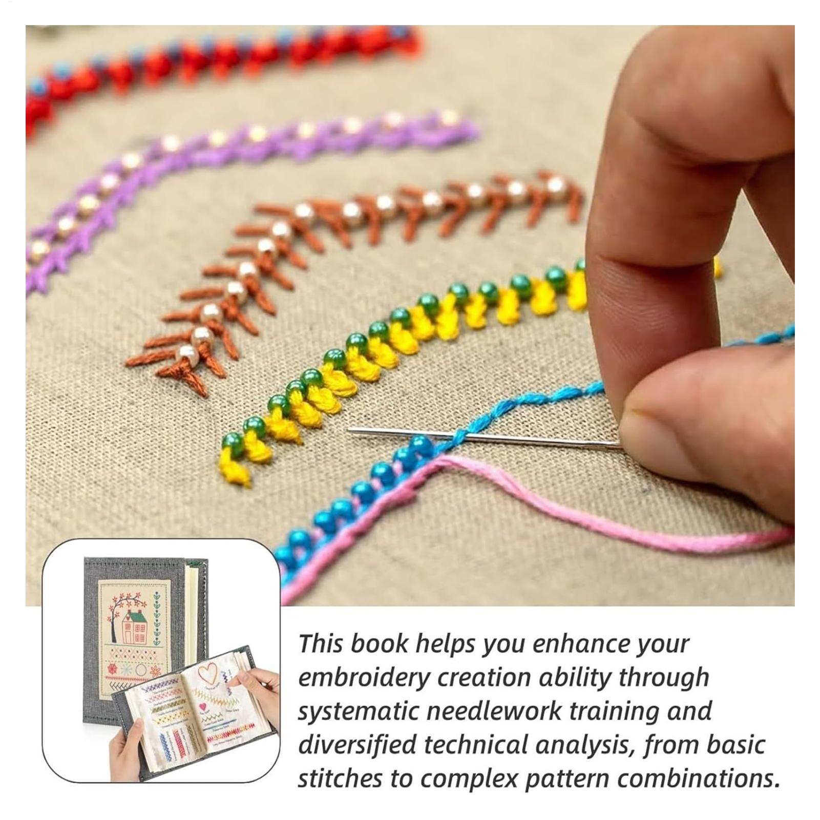 Embroidery Stitch Book For Beg - Embroidery Guide Paper ulasan dan harga