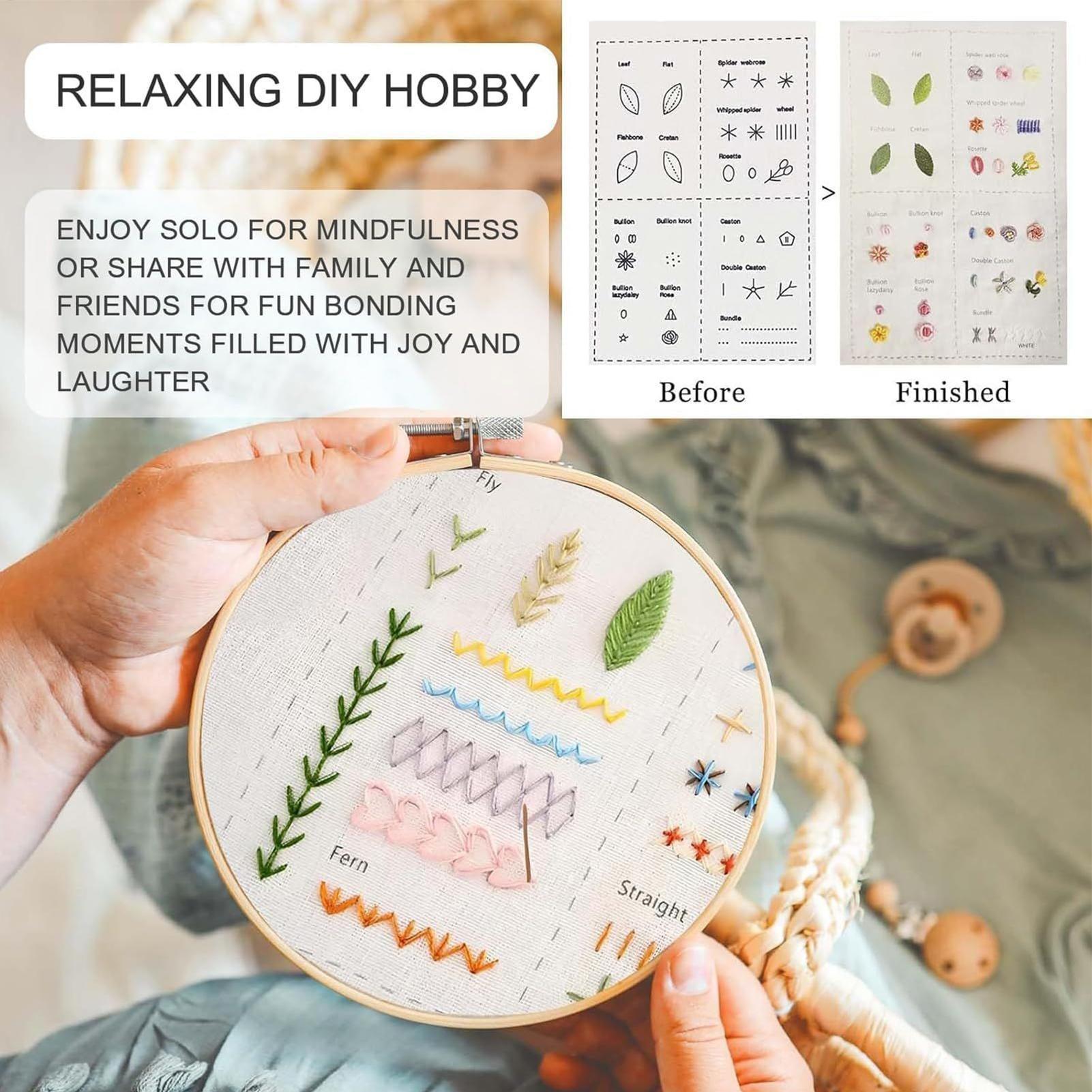 Embroidery Stitch Book For Beg - Embroidery Guide Paper ulasan dan harga
