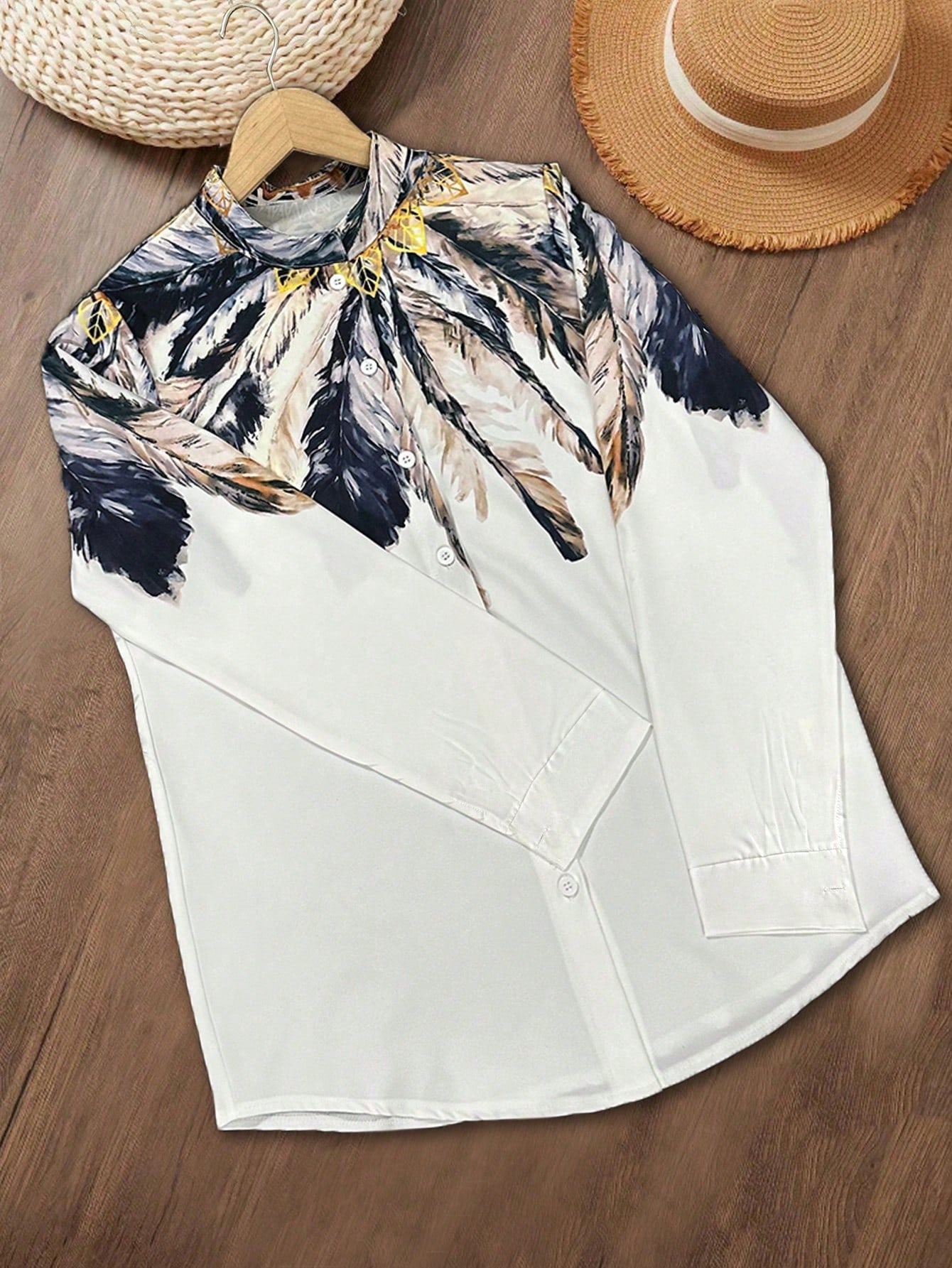Women's Western ethnic print f - Embroidery Online ulasan dan harga