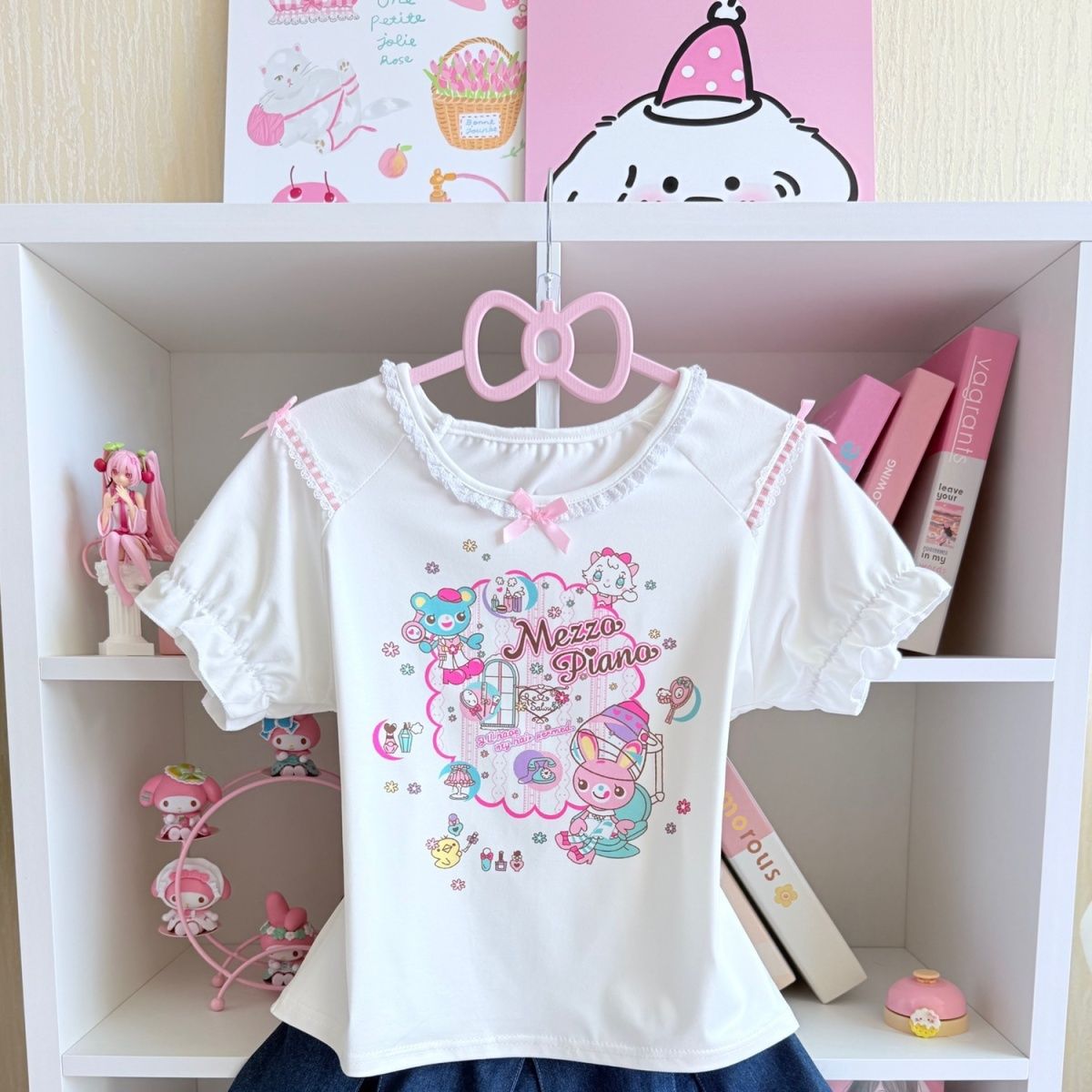Japanese Sweet Skirt Sets Summ - Embroidery Tshirt ulasan dan harga