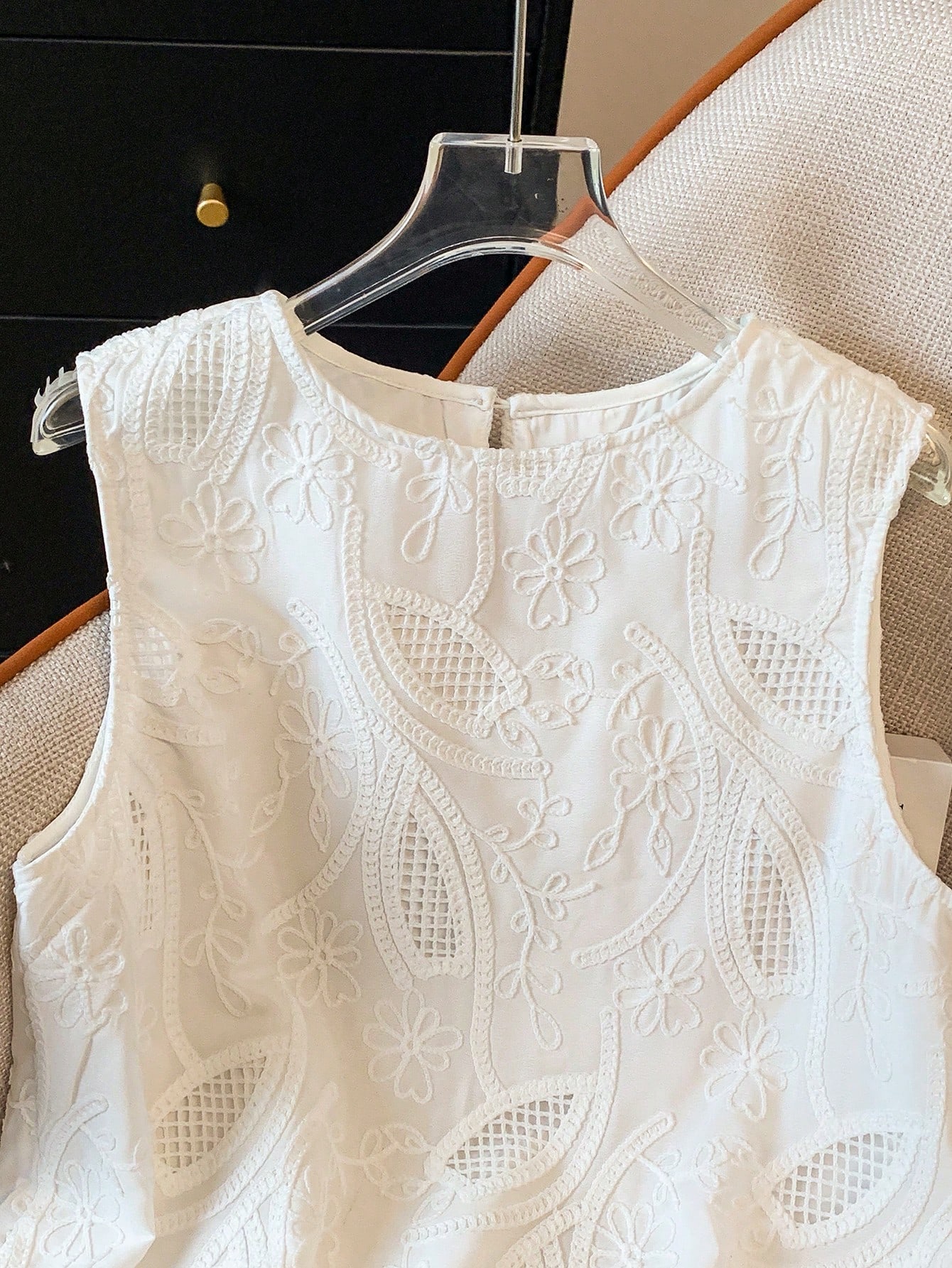 Womens Spring Summer Elegant F - Embroidery Vest ulasan dan harga