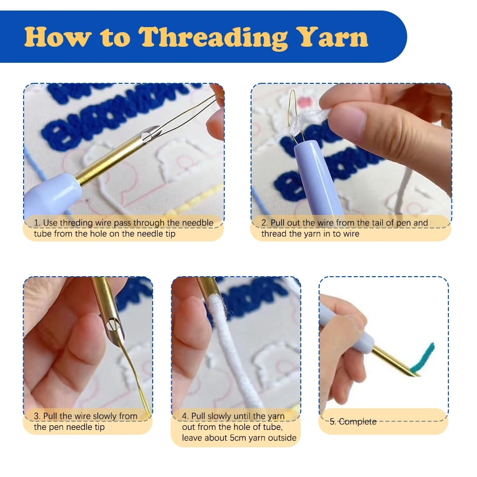 DIY Punch Needle Kits Mushroom - Embroidery Hoop Square ulasan dan harga
