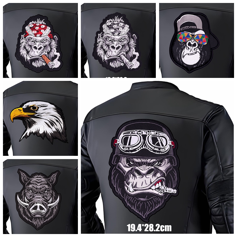 Large Back Embroidered Patches - Embroidery Jacket Jeans ulasan dan harga