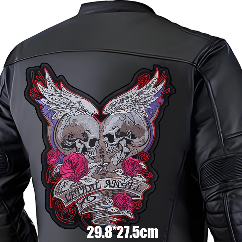 Large Back Embroidered Patches - Embroidery Jacket Jeans ulasan dan harga