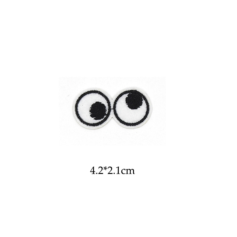 Cartoon 5pcs Eyes Embroidery I - Embroidery On Black Shirt ulasan dan harga