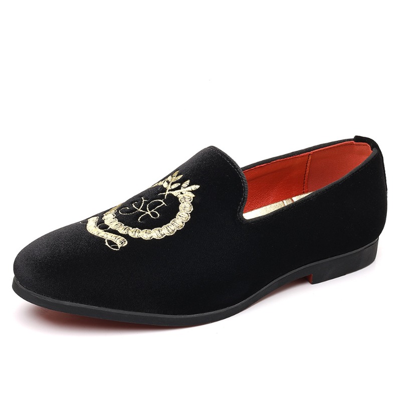 Luxury Designer Loafers Suede  - Embroidery On Leather ulasan dan harga