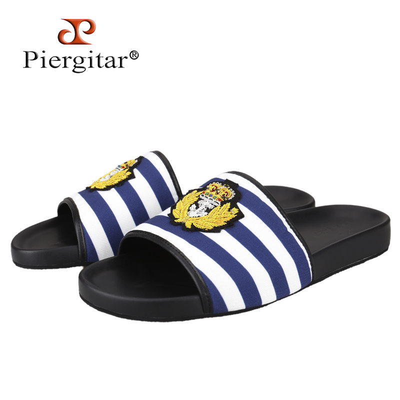 Piergitar Blue And White Check - Embroidery Style ulasan dan harga