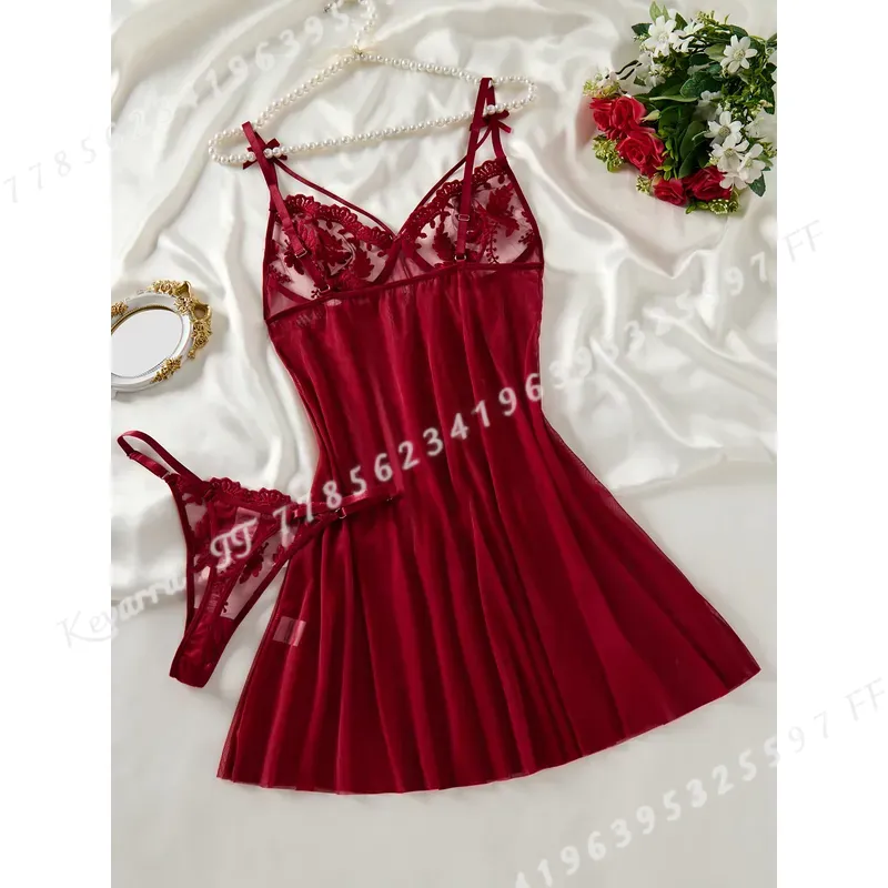 Wine Red Women's Country Style - Embroidery Style ulasan dan harga