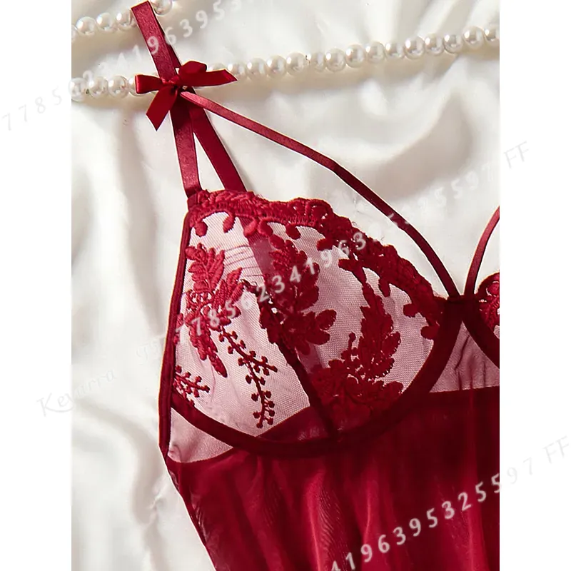 Wine Red Women's Country Style - Embroidery Style ulasan dan harga