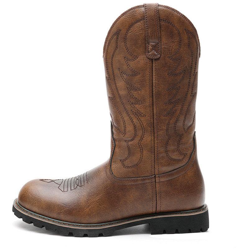Large Size 48 Men's Boots Clas - Embroidery On Leather ulasan dan harga
