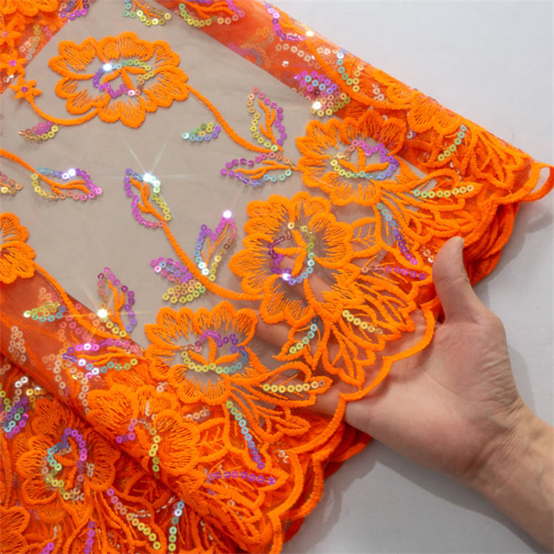 Kalume African Lace Fabric 202 - Embroidery Net Fabric ulasan dan harga