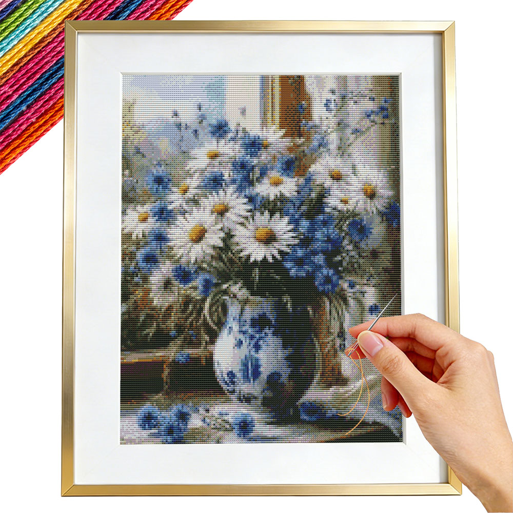 Cross Point Embroidery Daisy F - Embroidery Guide Paper ulasan dan harga