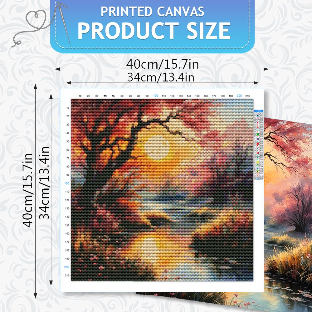 HUACAN 11CT Cross Package Fore - Embroidery Guide Paper ulasan dan harga