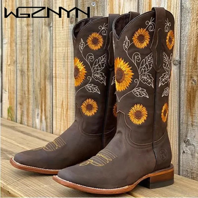 Designer Women Coffee Brown Em - Embroidery On Leather ulasan dan harga