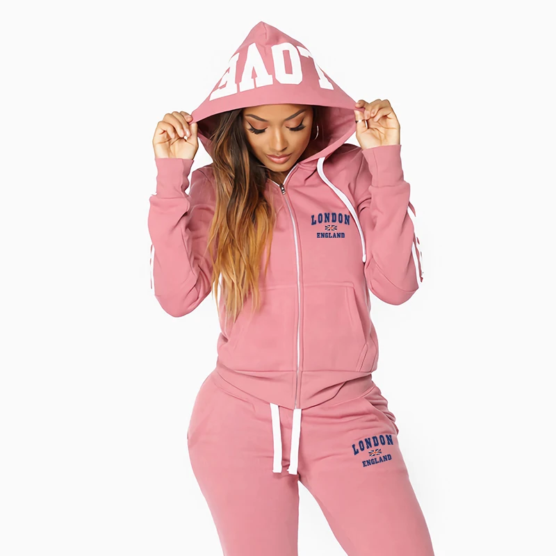 Sports Casual Daily High Quali - Embroidery Zip Up Hoodie ulasan dan harga