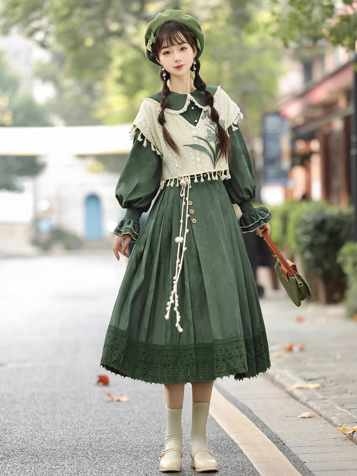 New Chinese Style Vintage Gree - Embroidery Style ulasan dan harga