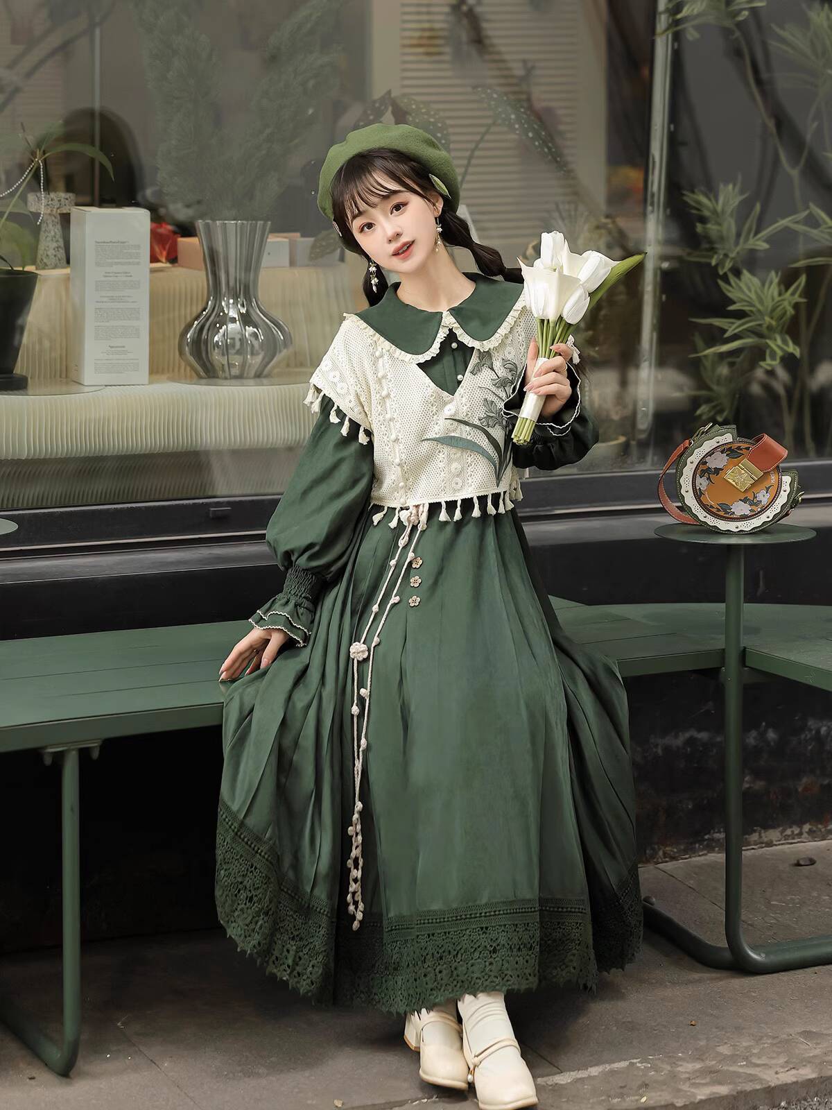 New Chinese Style Vintage Gree - Embroidery Style ulasan dan harga