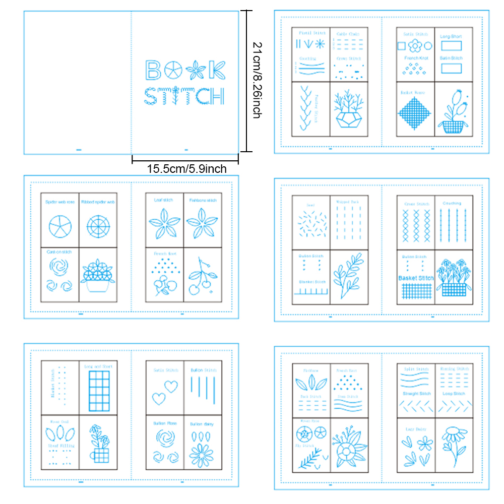 Hand-Embroidery Books Starter  - Embroidery Guide Paper ulasan dan harga