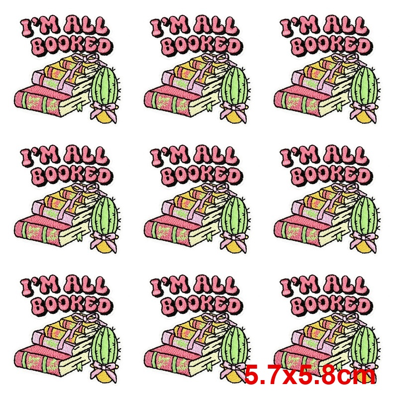 10Pcs/Lot Embroidery Patches I - Embroidery Jacket Jeans ulasan dan harga