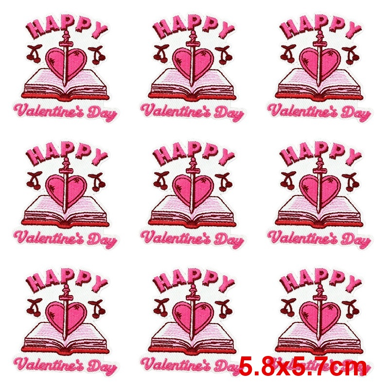 10Pcs/Lot Embroidery Patches I - Embroidery Jacket Jeans ulasan dan harga