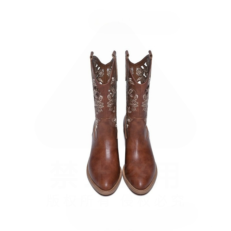 Retro Women Shoes Exquisite Ge - Embroidery On Leather ulasan dan harga