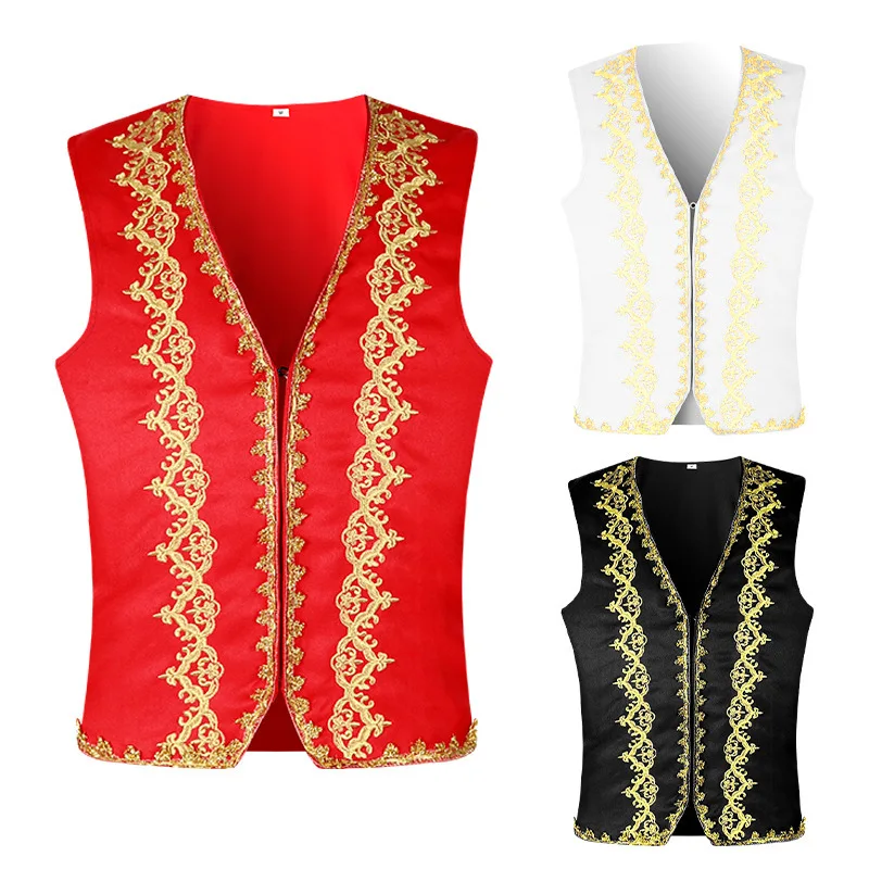 Medieval Gold Embroidery Baroq - Embroidery Vest ulasan dan harga