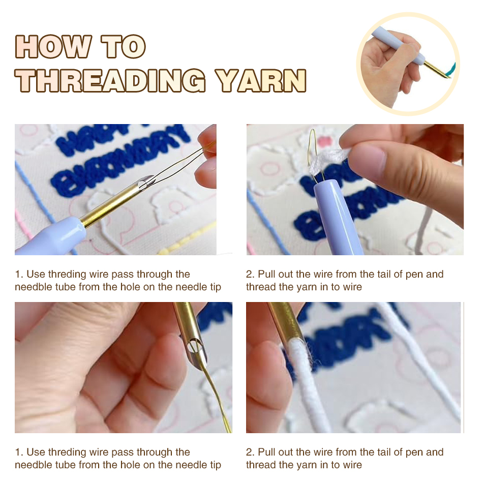 Halloween Punch Needle Embroid - Embroidery Hoop Square ulasan dan harga