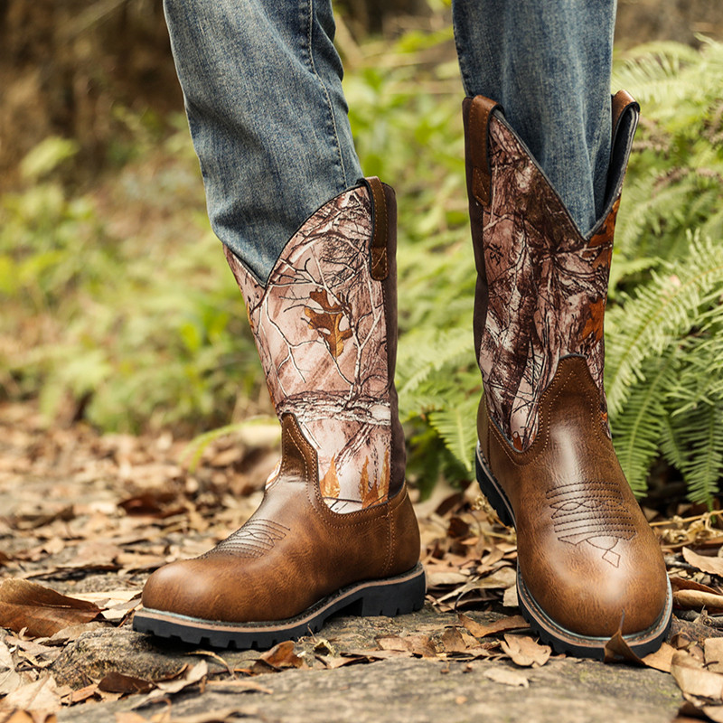 Men's Boots Classic Handmade E - Embroidery On Leather ulasan dan harga