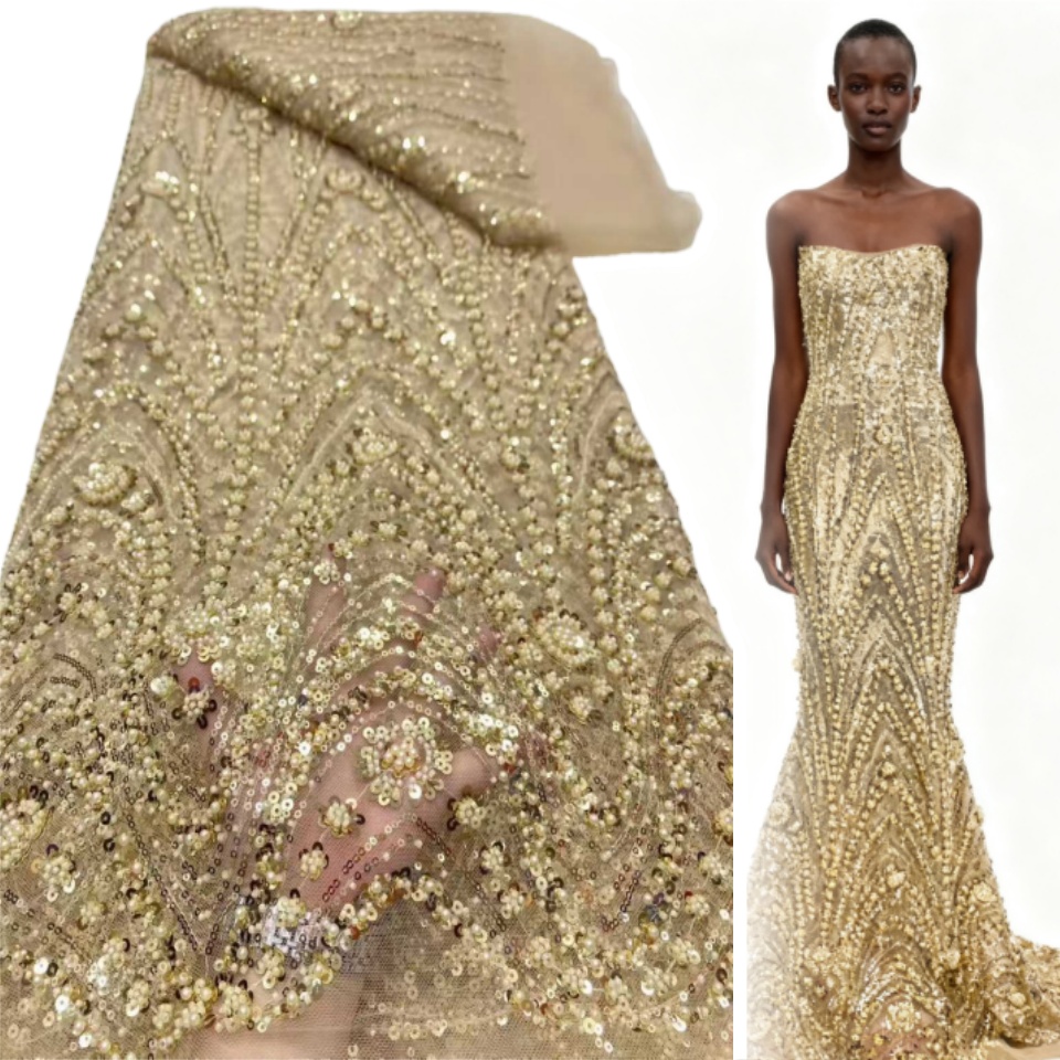 2026 African Nigerian High-Qua - Embroidery Net Fabric ulasan dan harga