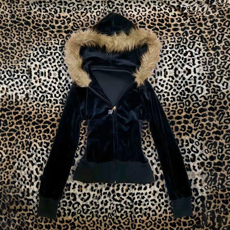 Hoodie Coat Women Punk Hooded  - Embroidery Zip Up Hoodie ulasan dan harga