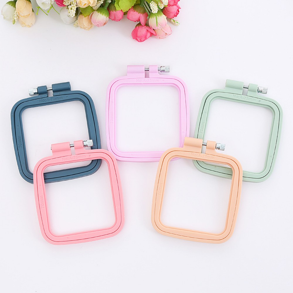 Oval/Square Plastic Embroidery - Embroidery Hoop Square ulasan dan harga