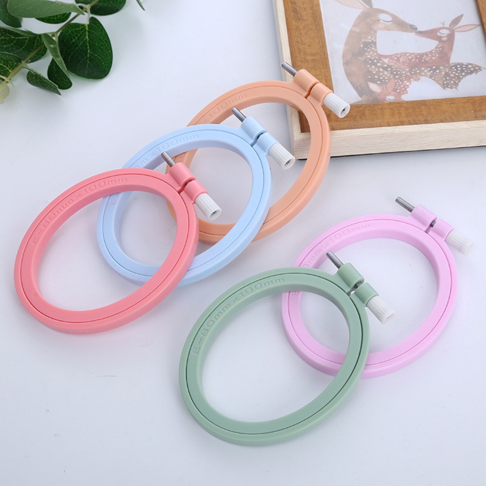 Oval/Square Plastic Embroidery - Embroidery Hoop Square ulasan dan harga