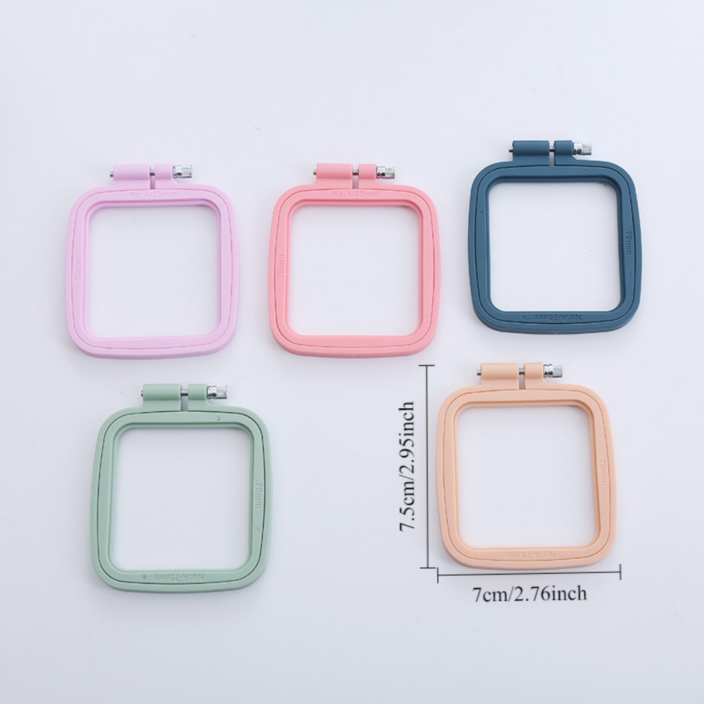 Oval/Square Plastic Embroidery - Embroidery Hoop Square ulasan dan harga