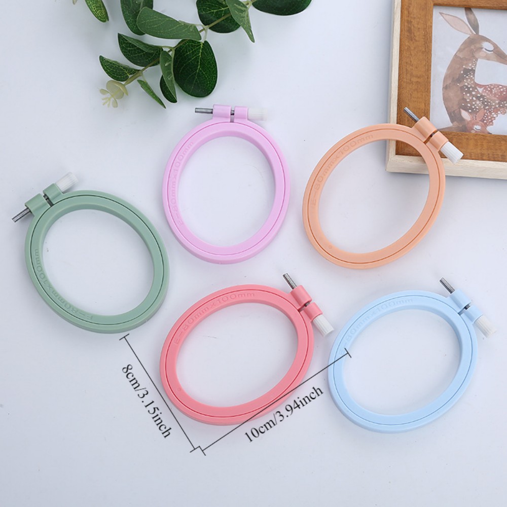 Oval/Square Plastic Embroidery - Embroidery Hoop Square ulasan dan harga