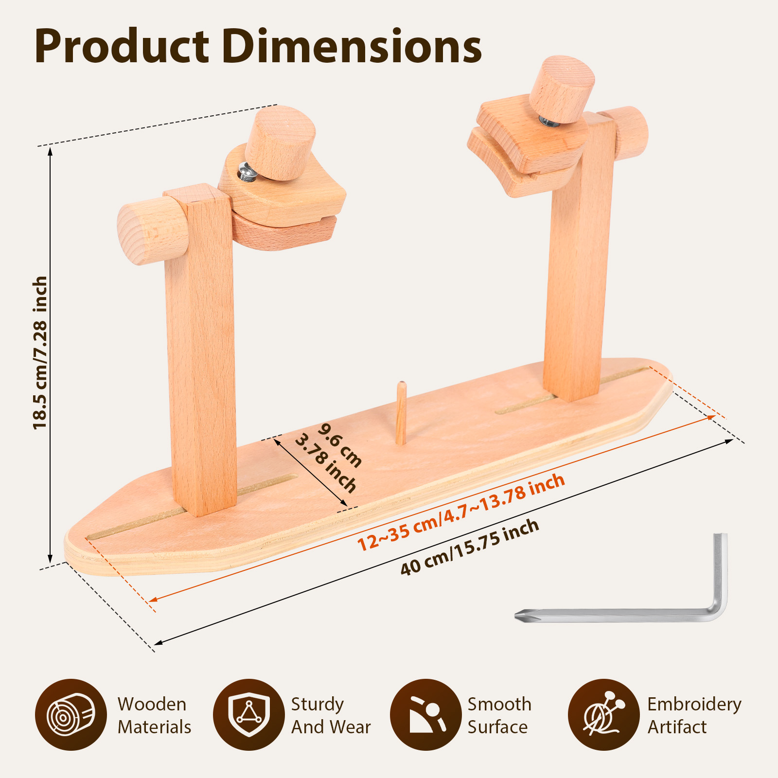 Wooden Embroidery Hoop Stand A - Embroidery Hoop Square ulasan dan harga