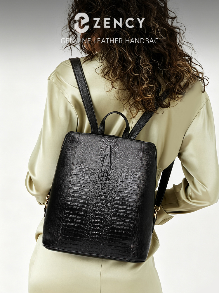 Zency Women's Crocodile Leathe - Embroidery On Leather ulasan dan harga