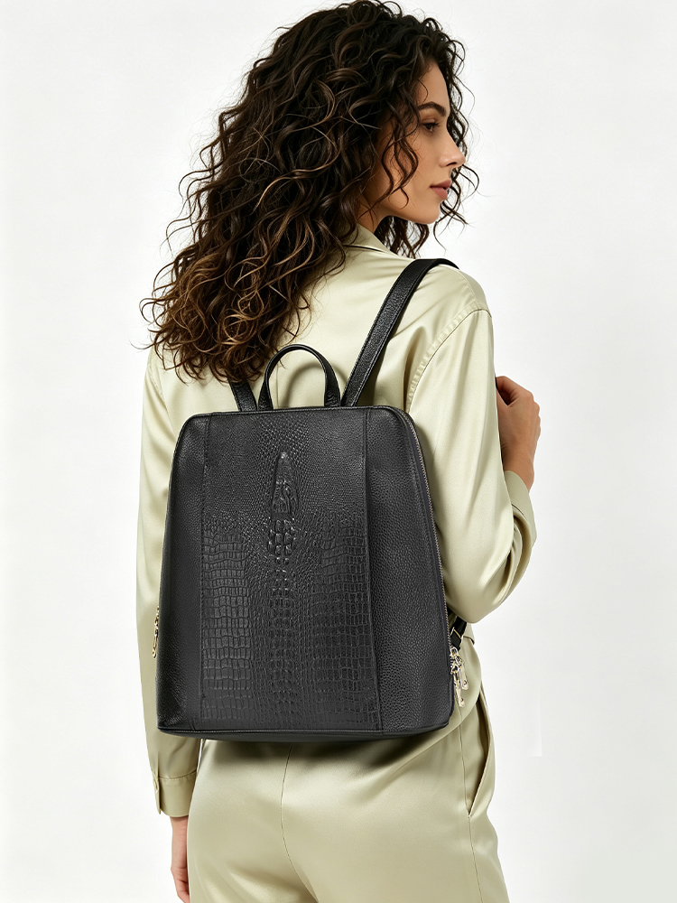 Zency Women's Crocodile Leathe - Embroidery On Leather ulasan dan harga
