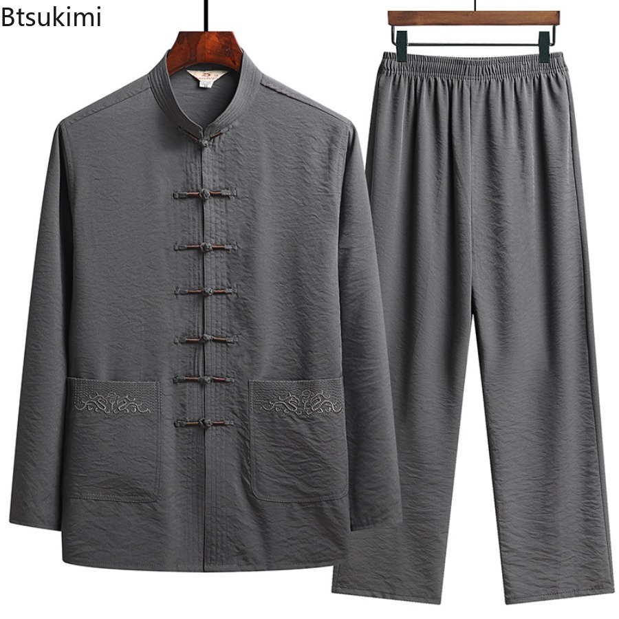 Chinese Style Set Men's Spring - Embroidery Style ulasan dan harga